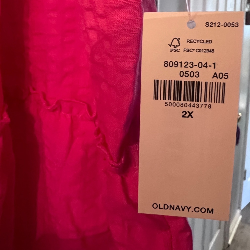 Old Navy Hot Pink SunDress Women’s Plus Size 2X - Picture 3 of 7